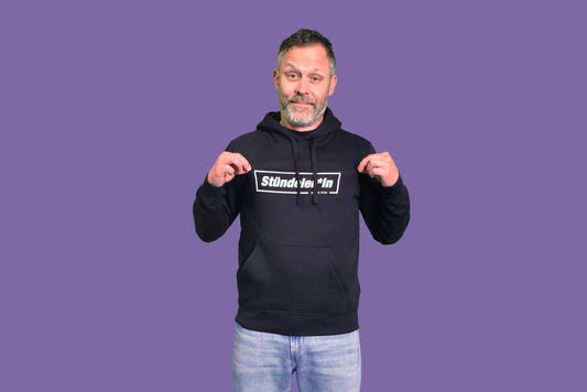 Die Sprechstunde – «Stündeler*innen» Hoodie in schwarz